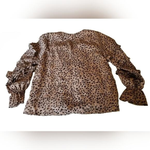 HAYDEN Girls Square Neck Ruffle Sleeve Top Girls Size Small - Picture 2 of 6